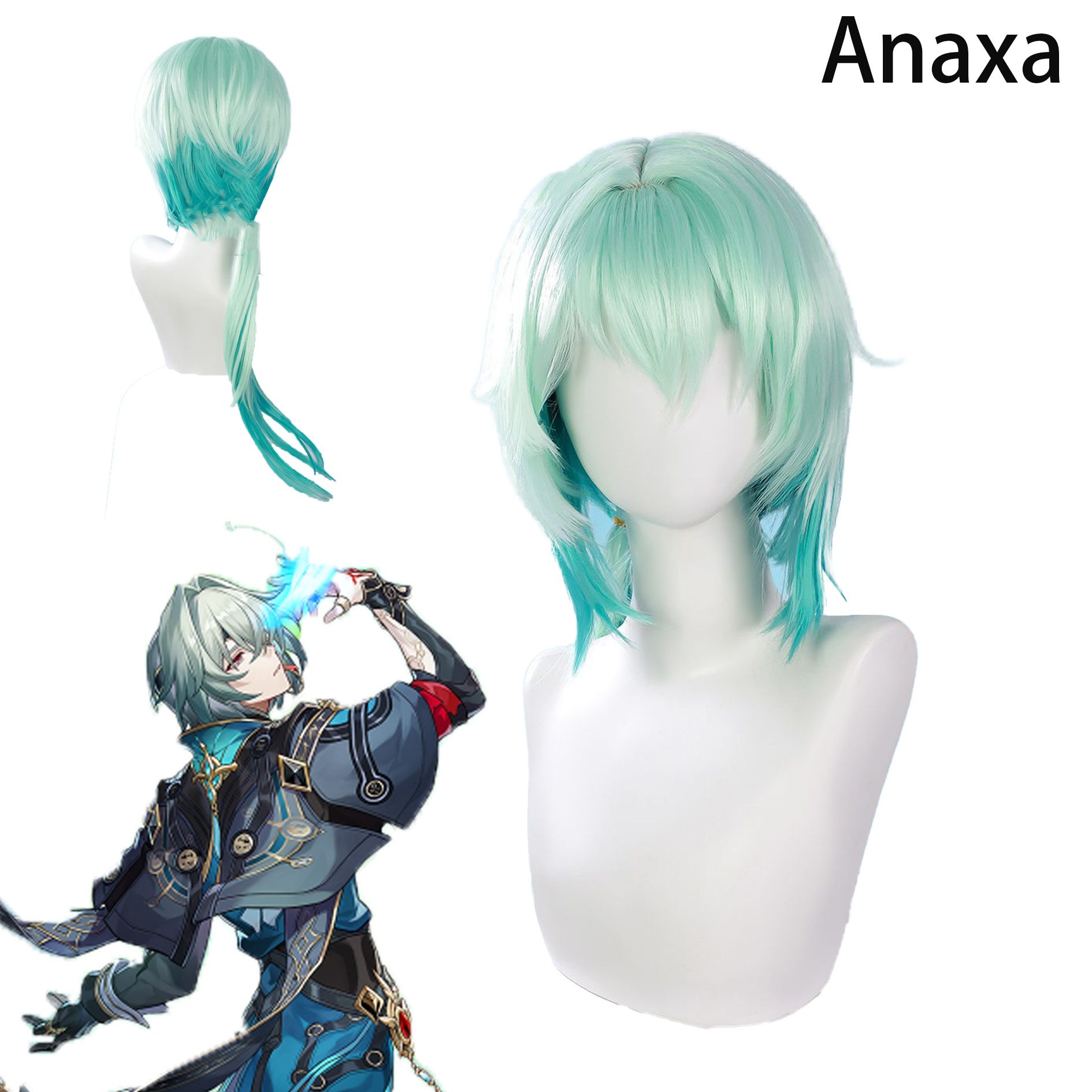 Anaxa Cosplay Prop - Wig Cosplay Honkai Star Rail Anaxa,