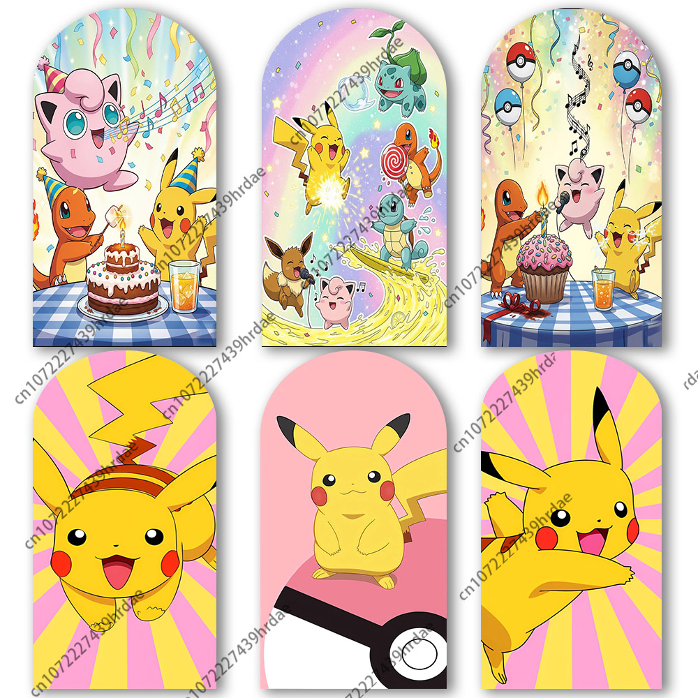 Pokeball Cosplay Prop - Backdrop Pokemon Pikachu, Dekorasi Latar Belakang