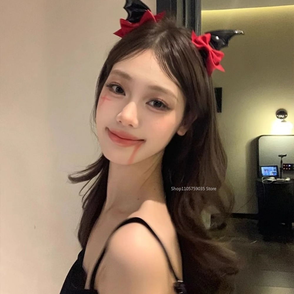 Jepit Rambut Pita Tanduk Iblis - Cosplay Bat Prop ulasan dan harga