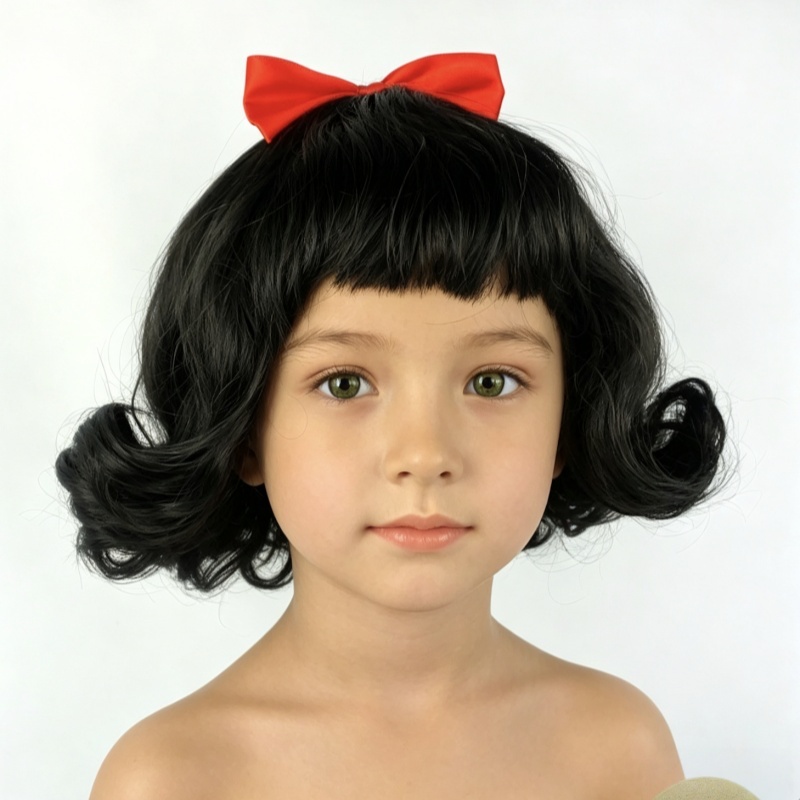 Wig Rambut Putri Salju Cantik  - Cosplay Prop Bow ulasan dan harga