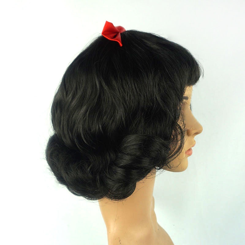 Wig Rambut Putri Salju Cantik  - Cosplay Prop Bow ulasan dan harga
