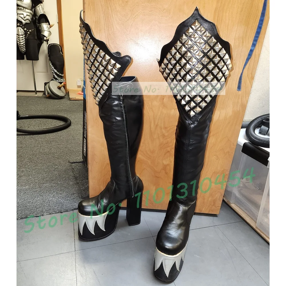 Sepatu bot panggung tinggi lut - Cosplay Flame Prop ulasan dan harga