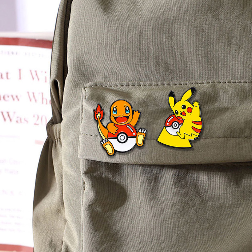 4/8 Buah Set Pin Enamel Karakt - Pokeball Cosplay Prop ulasan dan harga